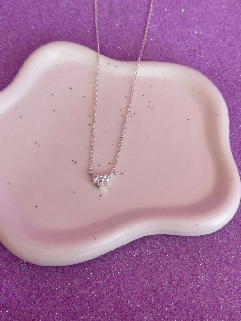 Collar corazón circón