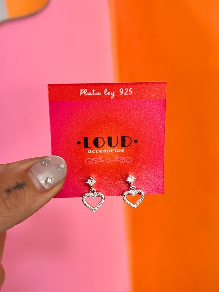 Aros corazón circones