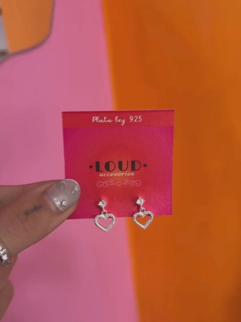 Aros corazón circones