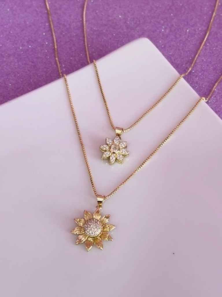 Collares girasol giratorios